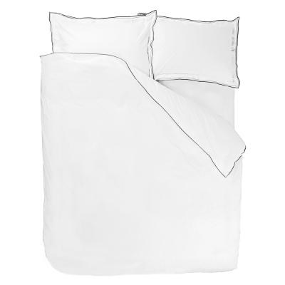 DESIGNERS GUILD Housse de couette unie en percale de coton, ASTOR graphite