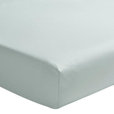 ESSIX Drap housse uni PREMIERE en percale de coton Archipel 140x200 cm