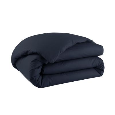 ESSIX Housse de couette en percale de coton Premi&egrave;re Bleu nuit 200x200 cm 