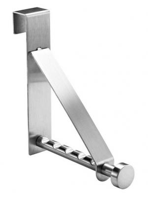 Portemanteau de porte inox bross&eacute; de qualit&eacute; - helline home - acier inoxydable