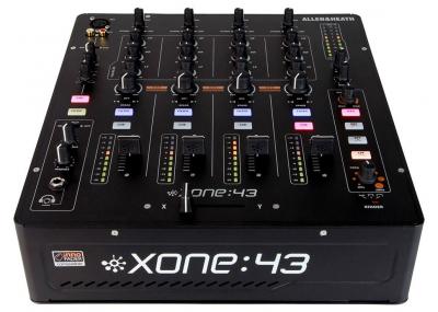 ALLEN&HEATH Allen & Heath XONE-43 - Table de mixage dj 4 voies st&eacute;r&eacute;o, 2 sorties st&eacute;r&eacute;o