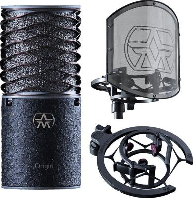 ASTON MICROPHONES Aston Origin Black Bundle - Pack avec micro Origin Black et SwiftShield 