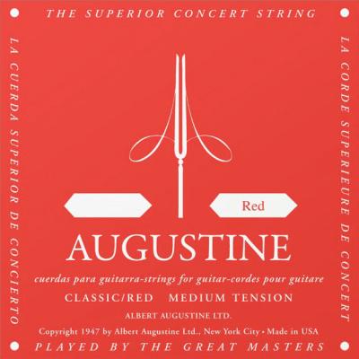 AUGUSTINE Corde au d&eacute;tail Pour Guitare classique  Red. Medium tension
