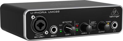 BEHRINGER UMC22 supplementary music equipment Concert/Studio Pre-amp
