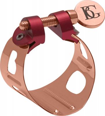 BG FRANCE LD9 - Ligature Clarinette Sib / saxophone Alto - Duo plaqu&eacute;e or rose