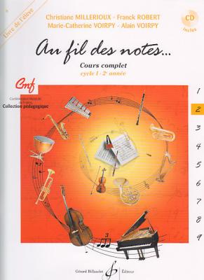 BILLAUDOT GERARD Au Fil Des Notes Vol.2 + CD - Livre De L'eleve