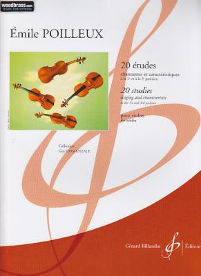 BILLAUDOT Poilleux Emile - 20 &Eacute;tudes Chantantes et Caracteristiques - Violon