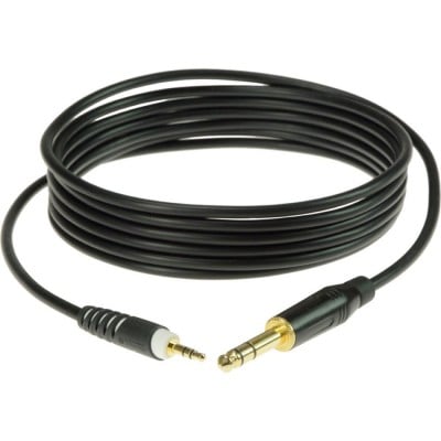 KLOTZ  Cable 30 CM Jack 3P - Mini Jack 3P, Or C&acirc;bles adaptateur