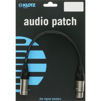 KLOTZ  M1k1fm0100 Amphenol C&acirc;ble Micro Xlr 3 Br. - Xlr 3 Br. 1 M&egrave;tre