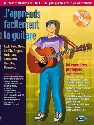 CARISCH Huet J'apprends Facilement La Guitare + Cd
