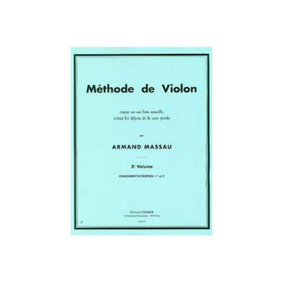 COMBRE Massau A. - Methode De Violon Vol. 3 (1ere et 3eme Positions)