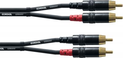 CORDIAL  CFU0.6CC - C&acirc;ble audio 2 RCA m&acirc;le - 2 RCA m&acirc;le 60 cm