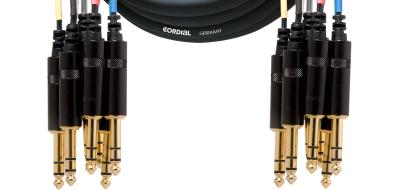 CORDIAL CML8-0VV3C - C&acirc;ble multipaire 8 jacks-8 jacks m&acirc;les st&eacute;r&eacute;o 3 m