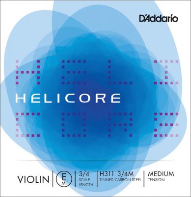 DADDARIO H311 3/4M - Corde seule (Mi) violon Helicore, manche 3/4, Medium