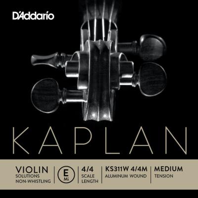 D ADDARIO AND CO D'Addario KS311W Kaplan Mi anti-sifflement fil&eacute; aluminium pour Violon 4/4