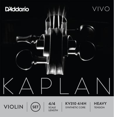 D ADDARIO AND CO D'Addario Kaplan Vivo KV310 4/4H Jeu de cordes pour Violon 4/4 Heavy