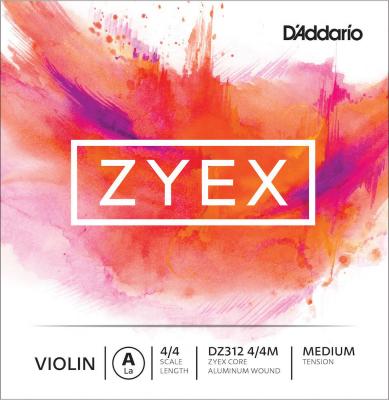 D ADDARIO AND CO DZ312 4/4M - Corde seule (La) violon Zyex, manche 4/4, Medium