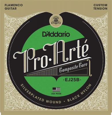 D ADDARIO AND CO DADDARIO EJ25B Jeu de cordes en nylon - Pro arte - Noir