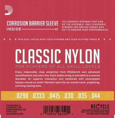 D ADDARIO AND CO Daddario Ej27n Jeu De Cordes Pour Guitare Classique 3/4