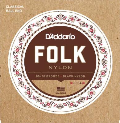 DADDARIO D'addario Ej34 - Jeu Cordes Guitare Classique Ou Folk &Agrave; Boule