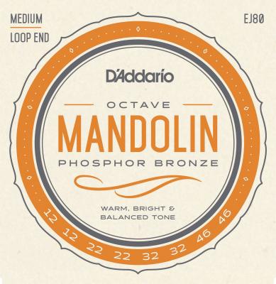 D ADDARIO AND CO Phosphor Bronze EJ80 12-46 m&eacute;dium - Jeu de cordes Mandoline octave