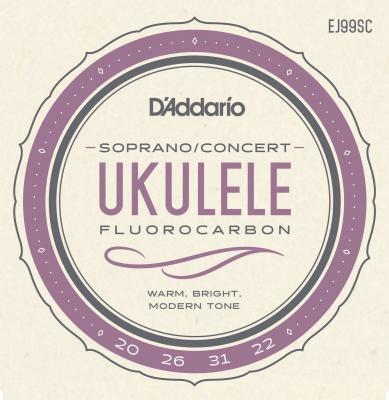 D ADDARIO AND CO Pro Art&eacute; Carbon EJ99SC - Jeu de cordes ukul&eacute;l&eacute; Soprano/Concert