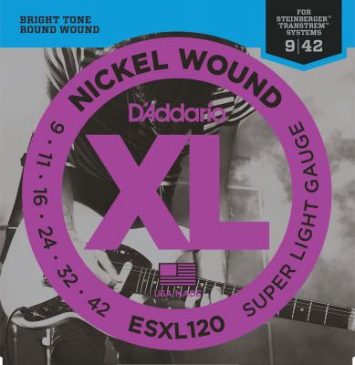 D ADDARIO AND CO Jeu de cordes guitare &eacute;lectrique - ESXL120 - Super light Double boule