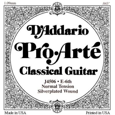 D ADDARIO AND CO Daddario J4506 Corde Pour Guitare Classique Tension Normale (E6)