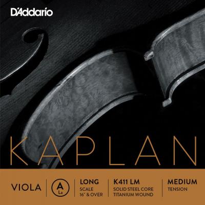 D ADDARIO AND CO D'addario K411 Lm - Corde Seule (La) Alto Kaplan, Long Scale, Medium