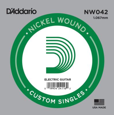 DADDARIO  Nw042 Corde .042 Pour Guitare &Eacute;lectrique