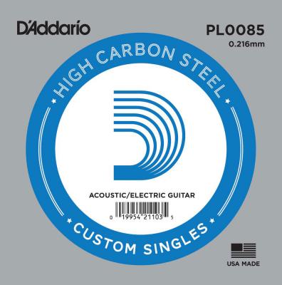 DADDARIO D'Addario PL0085 Corde seule en acier pur pour guitare Calibre .0085