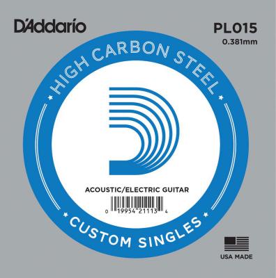 DADDARIO Corde au d&eacute;tail D'addario pour guitare &eacute;lectrique - Acier plein 015