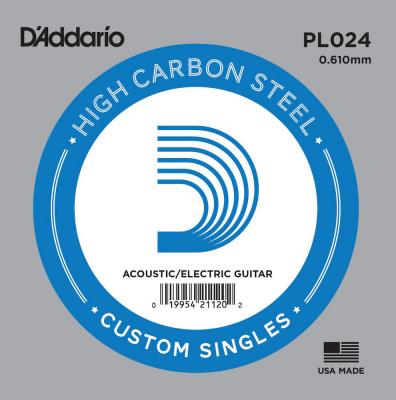 DADDARIO D'addario Pl024 - Corde Au D&eacute;tail 024 Guitare &Eacute;lectrique - Acier Plein