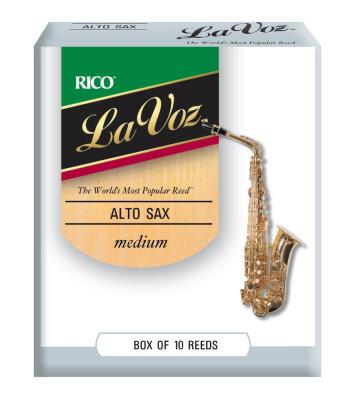 D ADDARIO RICO Rico Anches La Voz pour saxophone alto, force Medium, pack de 10