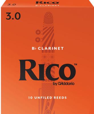 D ADDARIO RICO D'addario Rca1030 - Anches Clarinette Sib, Force 3.0, Bo&icirc;te De 10