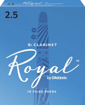 D ADDARIO RICO Rico Anches Rico Royal pour clarinette si b&eacute;mol, force 2.5, pack de 10