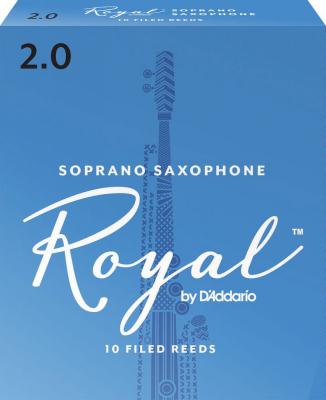 DADDARIO Rico Anches Rico Royal pour saxophone soprano, force 2.0, pack de 10