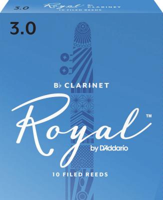 D ADDARIO RICO Rico Anches Rico Royal pour clarinette si b&eacute;mol, force 3.0, pack de 10