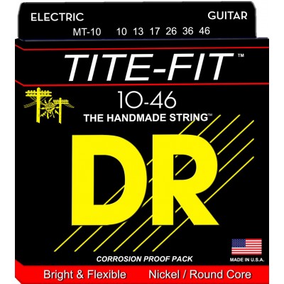 DR  Mt10 10-46 Tite Fit Medium-Tite - Jeu De Cordes Guitare &Eacute;lectrique