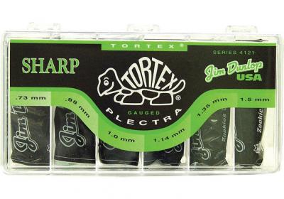 DUNLOP Bo&icirc;te de 216 m&eacute;diators Tortex Sharp