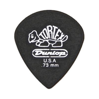 JIM DUNLOP Dunlop 482P73 M&eacute;diators Tortex Pitch Black Jazz III 0,73mm sachet de 12