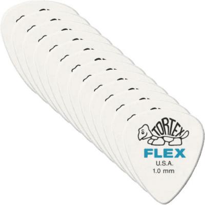 JIM DUNLOP Dunlop 428P100 M&eacute;diators Tortex Flex 1,00mm sachet de 12