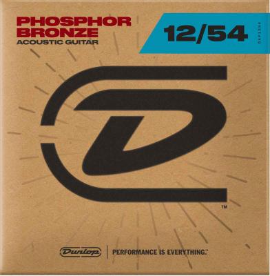 DUNLOP Cordes pour guitare acoustique  DAP1254 Phosphor Light 12-54