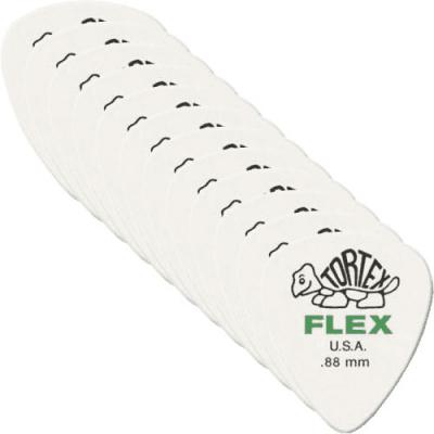 DUNLOP  428P88 M&eacute;diators Tortex Flex 0,88mm sachet de 12