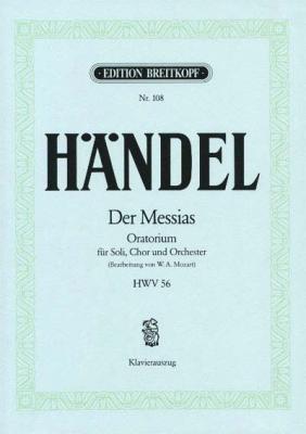 BREITKOPF H&auml;ndel, Der Messias Hwv 56 - Oratorium - Solistes, Choeur Et Piano