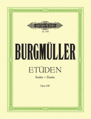 EDITION PETERS Burgmuller - Etudes Caracteristiques (18) Op.109 - Piano