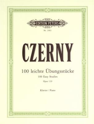 EDITION PETERS Czerny Carl - 100 Easy Progressive Pieces Without Octaves Op.139 - Piano
