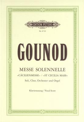 PETERS Gounod Charles - Messe Solennelle En L'honneur De SAINTE-cecile - Mixed Choir (par 10 Minimum)