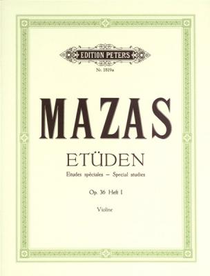 PETERS Studies Op. 36 for Violin Vol. 1 Etudes speciales