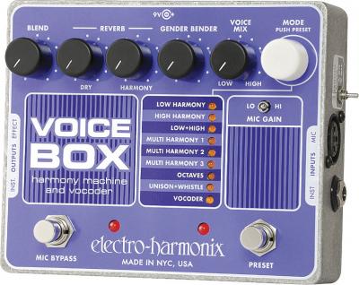 ELECTRO HARMONIX  Voice Box p&eacute;dale d'effets vocal Vocoder